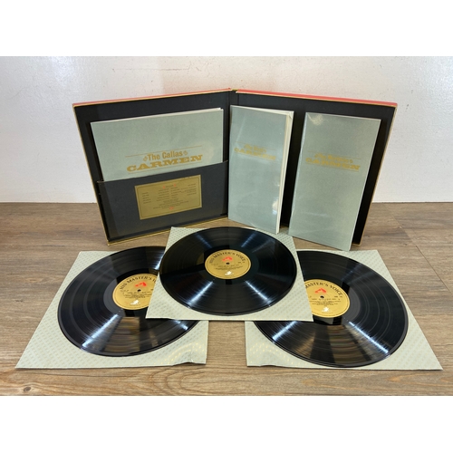 713 - Two LP vinyl box sets, 'The Callas Carmen' x3 vinyl deluxe set containing three booklets and 'The Ba... 