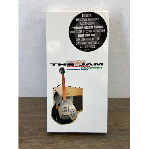 714 - The Jam 'Direction, Reaction, Creation' 5 CD box set includes 88-page booklet and individual gatefol... 