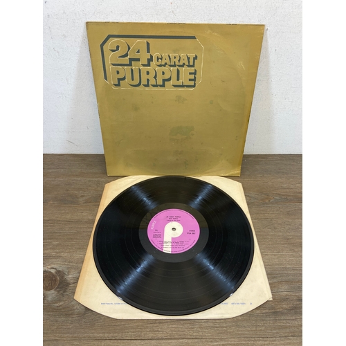 738 - An LP storage case containing six LP vinyl records by Deep Purple, two copies of 'Fireball' (SHVL 79... 