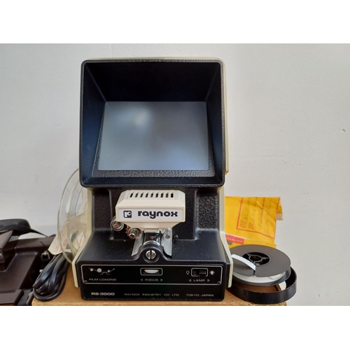 687 - Eight items to include boxed Fuji DL-80N compact 35mm camera, boxed Raynox RS-3000 editor viewer, GA... 