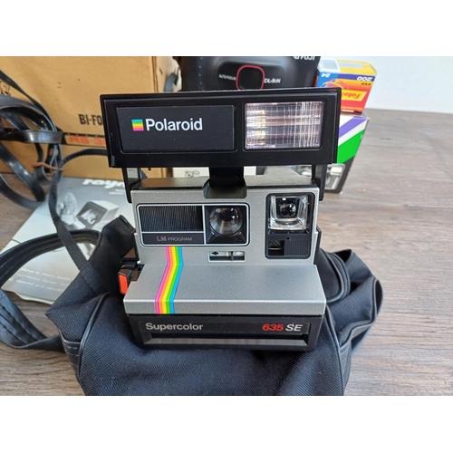 687 - Eight items to include boxed Fuji DL-80N compact 35mm camera, boxed Raynox RS-3000 editor viewer, GA... 