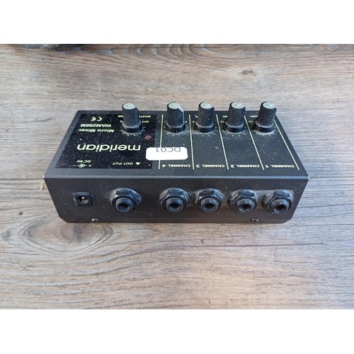 725 - Two items, one Vox Valvetronix AD15VT two-channel modelling guitar amplifier with built in effects a... 