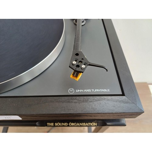 731 - A Linn Axis two-speed turntable fitted with Linn Basik Plus tonearm and K5 cartridge on Sound Organi... 