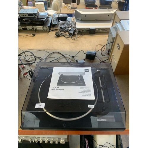 754 - A Dual CS430 two-speed turntable with instruction manual