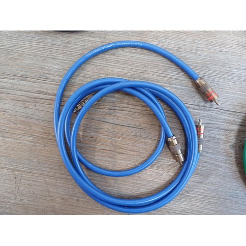 751 - Four The Chord Company cables, one pair of Chameleon Silver Plus RCA, one pair of Cobra 3 RCA, one b... 