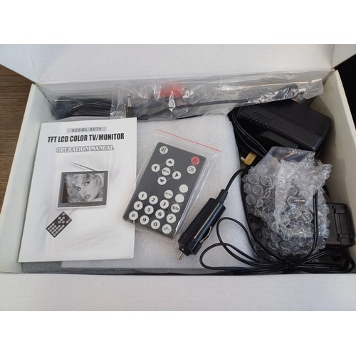 753 - Seven items to include boxed Now TV streaming device, cased Roadstar 5