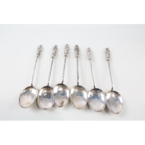 2299 - Six Edwardian hallmarked Birmingham silver apostle spoons, dated 1904 - approx. gross weight 29g