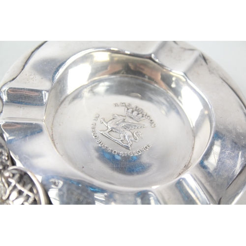 2304 - Three silver trinket dishes, two hallmarked sterling silver and one .900 - approx. gross weight 94g