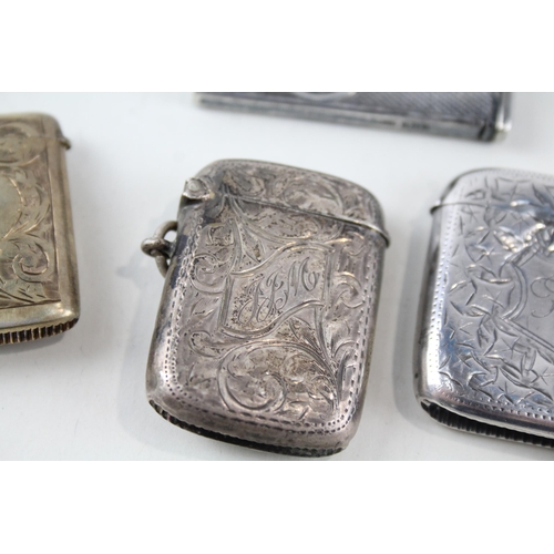 2313 - Four .925 sterling silver tobacciana accessories, three vesta cases and one cigar cutter - approx. g... 