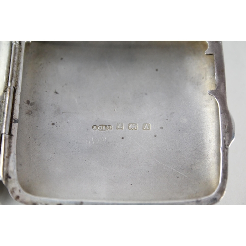 2328 - An antique hallmarked Birmingham silver cigarette case - approx. gross weight 57g