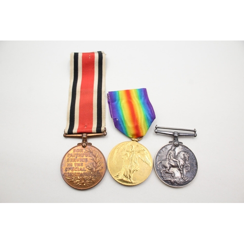 2361 - Three George V British medals presented to 212686 Spr. P. R. Bradley R.E., two WWI and one Special C... 