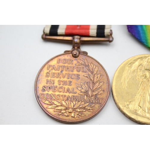 2361 - Three George V British medals presented to 212686 Spr. P. R. Bradley R.E., two WWI and one Special C... 