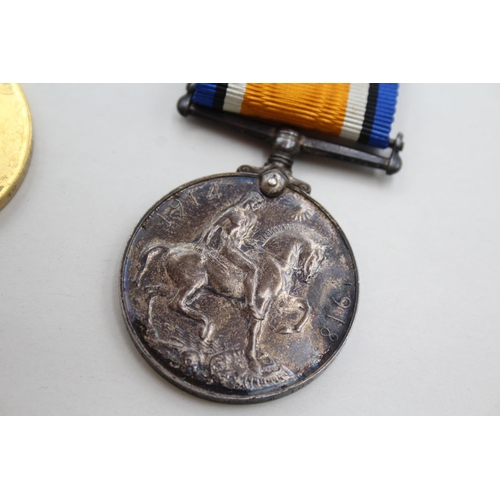 2363 - A WWI British medal pair presented to 1493 Cpl. W. G. Hawkins 12 - Lond. R.