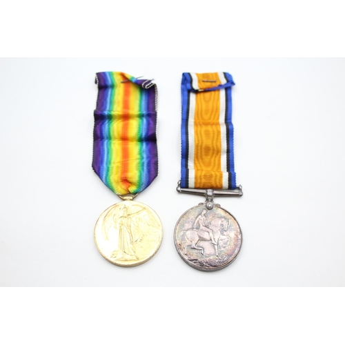 2364 - A WWI British medal pair presented to 7-5290 Pte. H. G. Gayler North'd Fus.