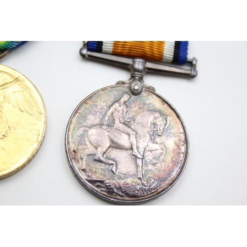 2364 - A WWI British medal pair presented to 7-5290 Pte. H. G. Gayler North'd Fus.