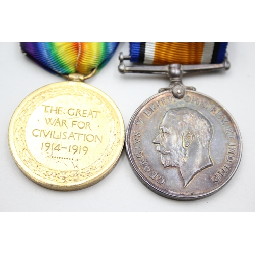 2364 - A WWI British medal pair presented to 7-5290 Pte. H. G. Gayler North'd Fus.