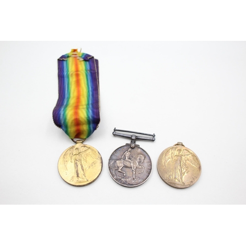 2367 - Three WWI British medals, one Victory presented to 26364 Cpl. W. Wilkinson High. L.I., one War prese... 