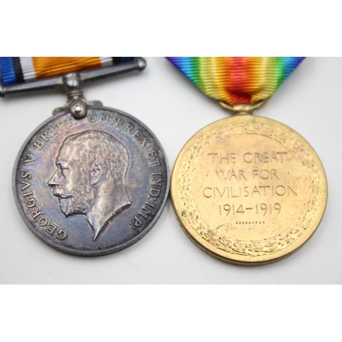 2370 - A WWI British medal pair presented to 26831 Pte. H. Parker Oxf. & Bucks. L.I.