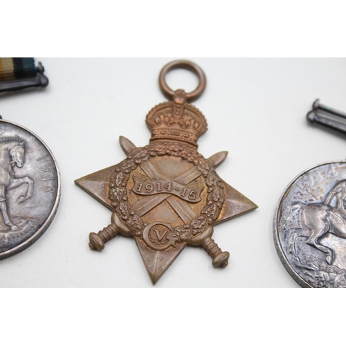 2373 - Three WWI British medals, one 1914-15 Star presented to 16942 Pte. S. Benns. Norf. R., one War prese... 