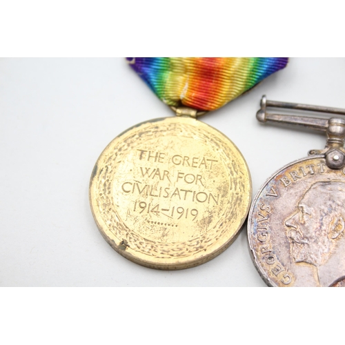 2376 - Three WWI medals, one war presented to 14552 Pte. T. Davies. R.W. Fus., one Victory presented to M. ... 