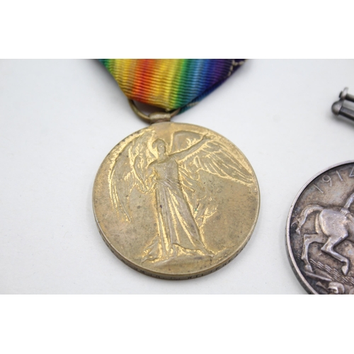 2378 - A WWI British medal pair presented to 104090 A. Bmbr. C. Wilberforce R.A.