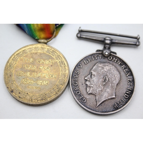 2378 - A WWI British medal pair presented to 104090 A. Bmbr. C. Wilberforce R.A.