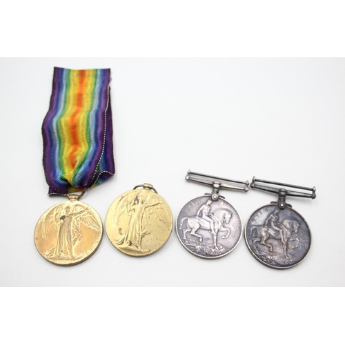 2382 - Four WWI medals, one War presented to 015317 Pte. E. Aspin. A.O.C., one War presented to 6524 Pte. A... 