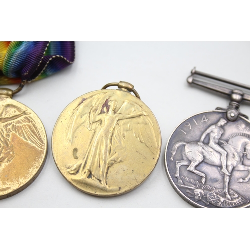 2382 - Four WWI medals, one War presented to 015317 Pte. E. Aspin. A.O.C., one War presented to 6524 Pte. A... 