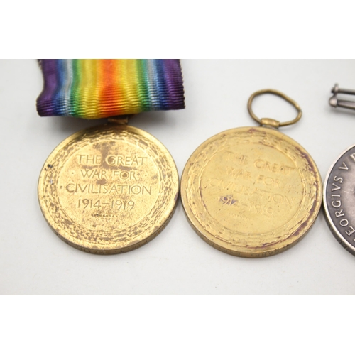 2382 - Four WWI medals, one War presented to 015317 Pte. E. Aspin. A.O.C., one War presented to 6524 Pte. A... 