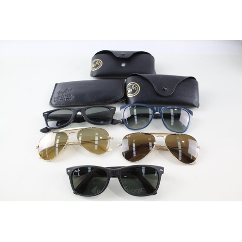 485C - Five pairs of Ray-Ban sunglasses