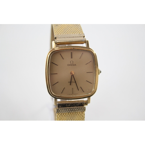 2268 - An Omega De Ville gold plated hand wind men's wristwatch