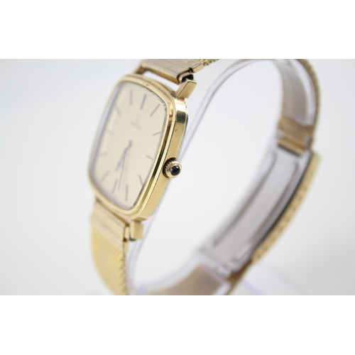 2268 - An Omega De Ville gold plated hand wind men's wristwatch