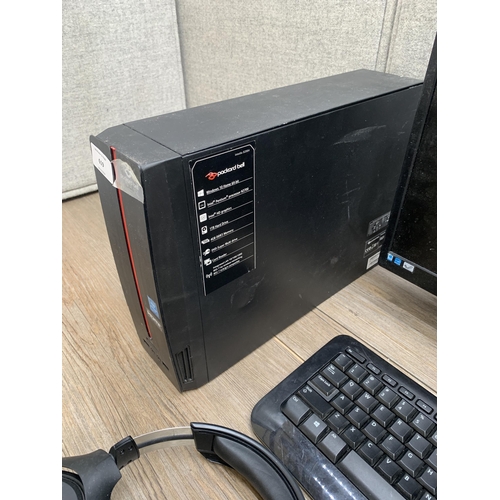 A collection of items to include Packard Bell desktop PC, HP Chromebox ...