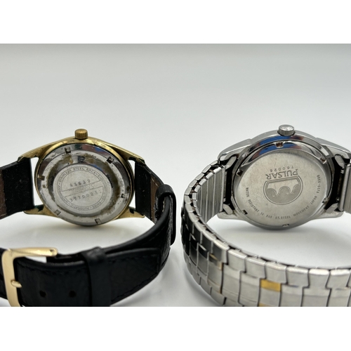 2281 - Two men's wristwatches, one Tugaris automatic and one Pulsar quartz