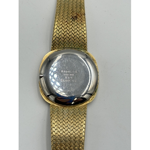 2282 - A vintage Favre-Leuba gold plated men's wristwatch