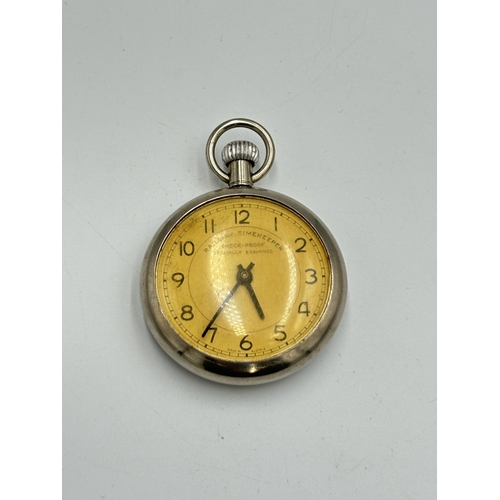 2285 - A vintage Railway Timekeeper shock-proof specially examined pocket watch