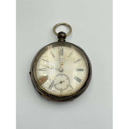 2286 - A late 19th/early 20th century Kay's 'Perfection' Lever .935 silver cased key wind pocket watch - ap... 