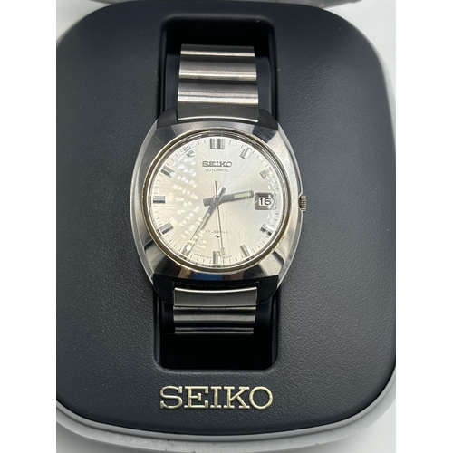 2294F - A boxed Seiko automatic men's wristwatch - ref no. 7005-8042