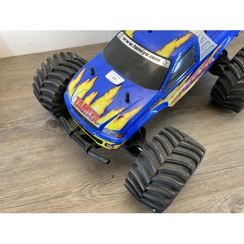 431 - A Tamiya Terra Crusher Nitro remote control 4x4 Monster Truck