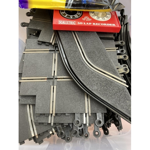 434 - A large quantity of Scalextric slot car track