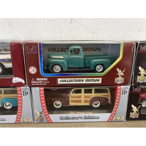 445 - Six boxed Collector's Edition diecast model vehicles, two Roadsure Ford Woody (1948), two Ford F-150... 