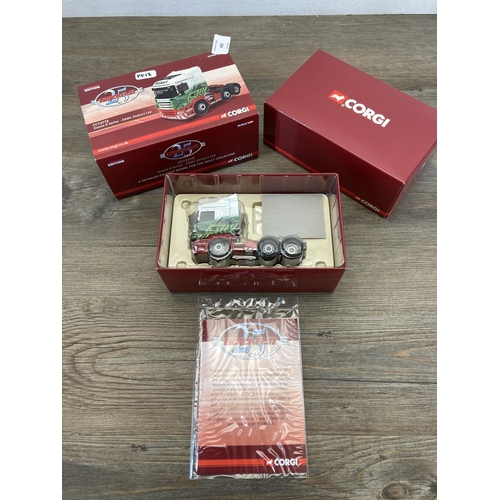 450 - Three boxed diecast model vehicles, one Corgi Limited Edition Eddie Stobart Limited Scania R Series ... 