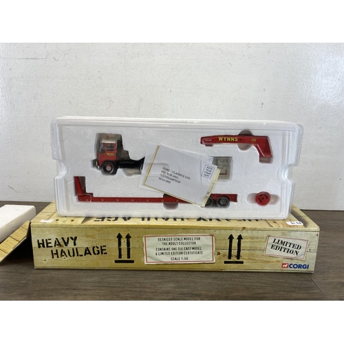 452 - A boxed Corgi Limited Edition Wynns Heavy Haulage Atkinson Venturer 2 Axle low loader - no. CC12506