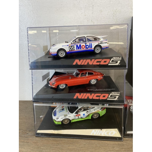 461 - Seven boxed Ninco slot cars to include McLaren F1 Gulf - no.50838, Porsche 356-A - no.50237, Ford Si... 