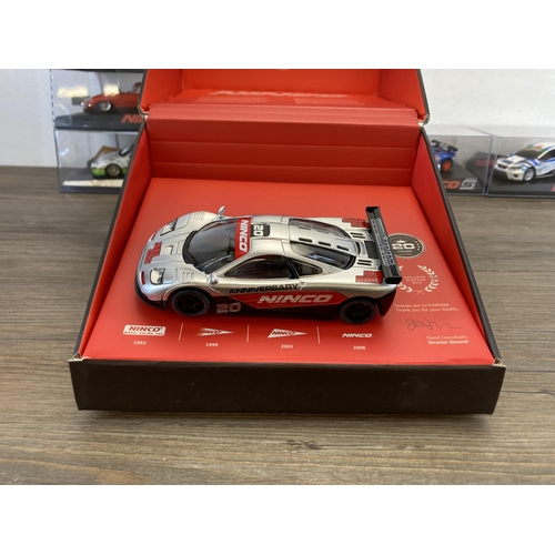 461 - Seven boxed Ninco slot cars to include McLaren F1 Gulf - no.50838, Porsche 356-A - no.50237, Ford Si... 