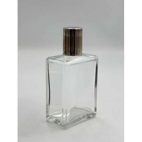 2352 - A boxed Penhaligon's perfume bottle with stamped .925 sterling silver top - approx. 11.5cm high