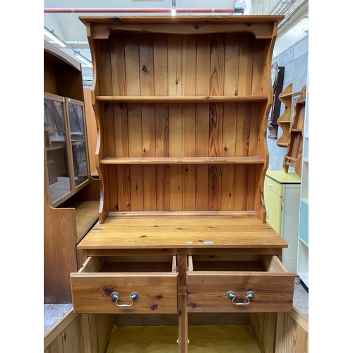 44 - A pine dresser - approx. 183cm high x 92cm wide x 43cm deep