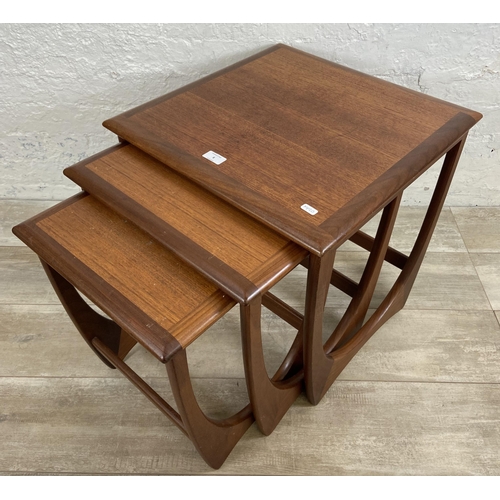 8 - A mid 20th century G Plan Astro teak nest of tables - approx. 52cm high x 50cm wide x 50cm deep