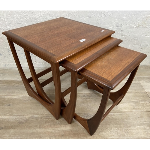 8 - A mid 20th century G Plan Astro teak nest of tables - approx. 52cm high x 50cm wide x 50cm deep