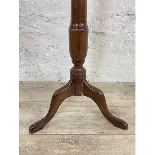 169 - Two pieces of occasional furniture, one 19th century style mahogany tripod pedestal jardinière stand... 